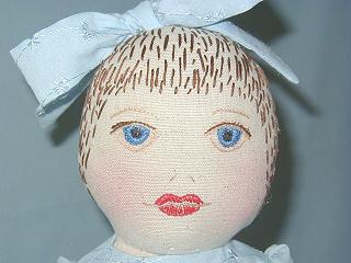 Embroidered Cloth Doll Picture