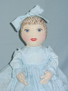 Embroidered Cloth Doll Picture