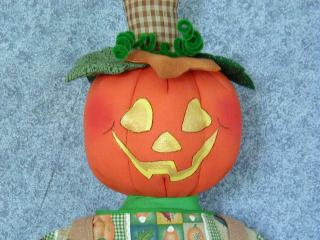 Mr. Jack O Lantern cloth doll picture