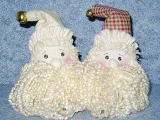 santa cloth ornament picture