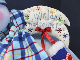 snowman winter welcome banner picture